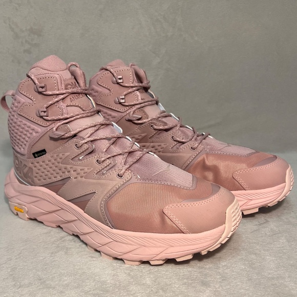 HOKA ANACAPA Mid Gore-Tex Waterproof Hiking Unisex Shoe Boot Peach Sz 13W/ 11.5M - Picture 4 of 16